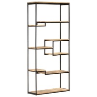  Bookcase 80x30x180 cm Rough Mango Wood