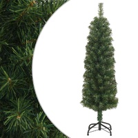  Slim Artificial Christmas Tree with Stand Green 150 cm PVC