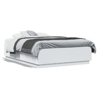  Bed Frame without Mattress White 135x190 cm