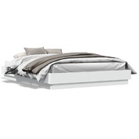  Bed Frame without Mattress White 150x200 cm