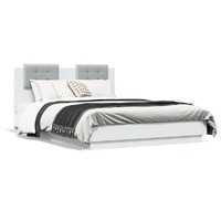 Bed Frame without Mattress White 135x190 cm