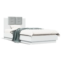  Bed Frame without Mattress White 90x190 cm