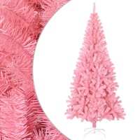  Artificial Christmas Tree with Stand Pink 180 cm PVC