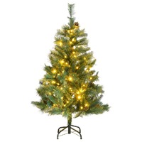  Artificial Hinged Christmas Tree 150 LEDs 120 cm