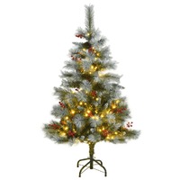  Artificial Hinged Christmas Tree 150 LEDs 120 cm