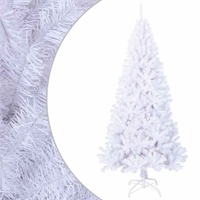  Artificial Christmas Tree with Thick Branches White 180 cm PVC