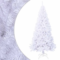  Artificial Christmas Tree with Thick Branches White 210 cm PVC
