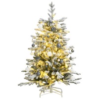  Artificial Hinged Christmas Tree with 150 LEDs &amp; Ball Set 150 cm