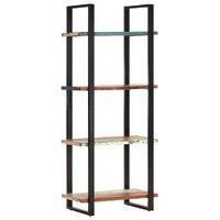  4-Tier Bookcase 80x40x180 cm Solid Reclaimed Wood