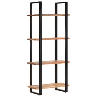  4-Tier Bookcase 80x40x180 cm Solid Acacia Wood