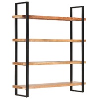  4-Tier Bookcase 160x40x180 cm Solid Acacia Wood