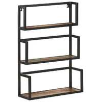  Wall Shelf 60x20x85 cm Solid Reclaimed Wood