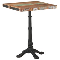  Bistro Table 60x60x76 cm Solid Reclaimed Wood