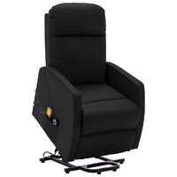  Stand up Massage Chair Black Faux Leather