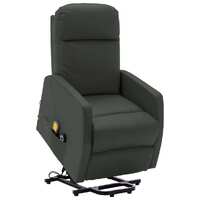  Stand up Massage Chair Anthracite Faux Leather