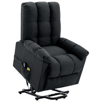  Stand up Massage Chair Dark Grey Fabric