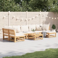  8 Piece Garden Lounge Set with Cushions Solid Wood Acacia
