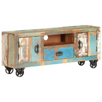  TV Cabinet 120x30x50 cm Solid Reclaimed Wood