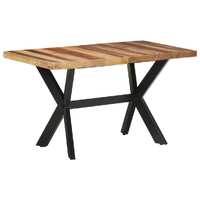  Dining Table 140x70x75 cm Solid Wood with Honey Finish