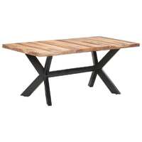  Dining Table 180x90x75 cm Solid Wood with Honey Finish