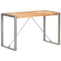  Dining Table 120x60x75 cm Solid Rough Mango Wood