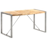  Dining Table 140x70x75 cm Solid Wood Mango