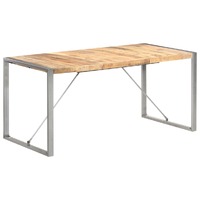  Dining Table 160x80x75 cm Solid Wood Mango