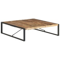  Coffee Table 140x140x40 cm Solid Wood Mango