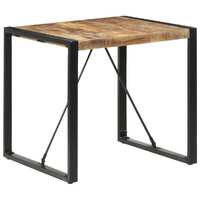  Dining Table 80x80x75 cm Rough Mango Wood