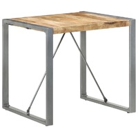  Dining Table 80x80x75 cm Rough Mango Wood