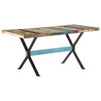  Dining Table 160x80x76 cm Solid Reclaimed Wood