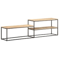  TV Cabinet 180x30x50 cm Rough Mango Wood