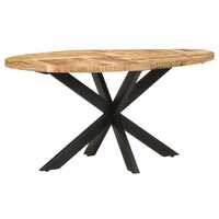  Dining Table 160x90x75 cm Rough Mango Wood