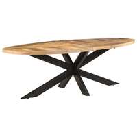  Dining Table 240x100x75 cm Rough Mango Wood