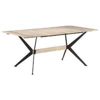  Dining Table 180x90x76 cm Solid Mango Wood