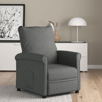  Recliner Chair Dark Grey Fabric