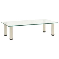  TV Stand Transparent 60x35x17 cm Tempered Glass
