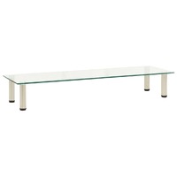  TV Stand Transparent 120x35x17 cm Tempered Glass