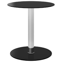  Coffee Table Black 40 cm Tempered Glass