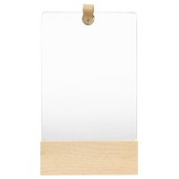  Wall Mirror Solid Pinewood 23x39.5 cm