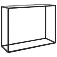  Console Table Transparent 100x35x75 cm Tempered Glass