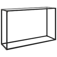  Console Table Transparent 120x35x75 cm Tempered Glass