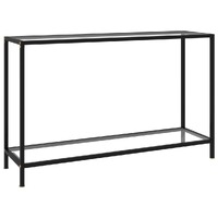  Console Table Transparent 120x35x75 cm Tempered Glass