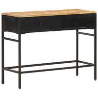  Sideboard 100x35x77 cm Solid Rough Mango Wood