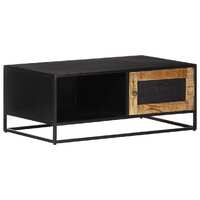  Coffee Table 90x50x35 cm Rough Mango Wood