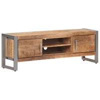  TV Cabinet 120x30x40 cm Rough Mango Wood