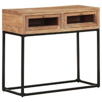  Console Table 90x35x76 cm Solid Acacia Wood
