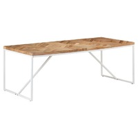  Dining Table 200x90x76 cm Solid Acacia and Mango Wood