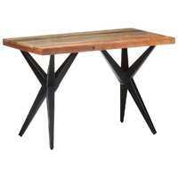  Dining Table 120x60x76 cm Solid Reclaimed Wood