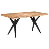  Dining Table 160x80x76 cm Solid Acacia Wood